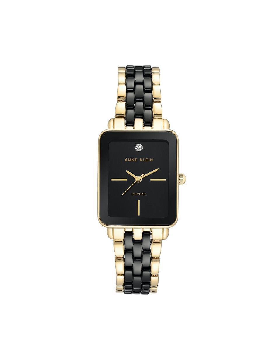 Anne Klein Diamond Dial Watch Keramik Sort | DKQCS59932