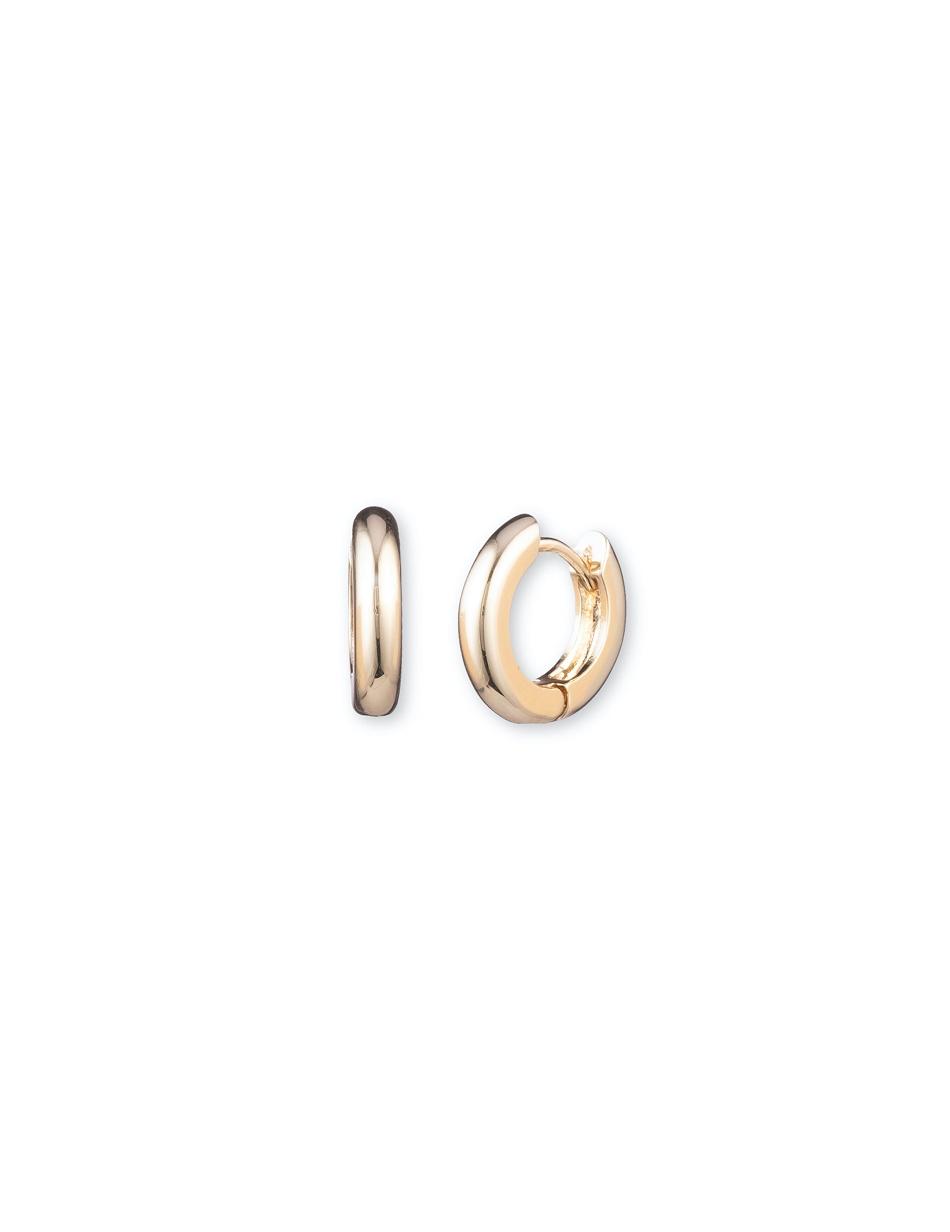 Anne Klein Gold-Tone Huggie Hoop Earring Guld | DKDFL46869