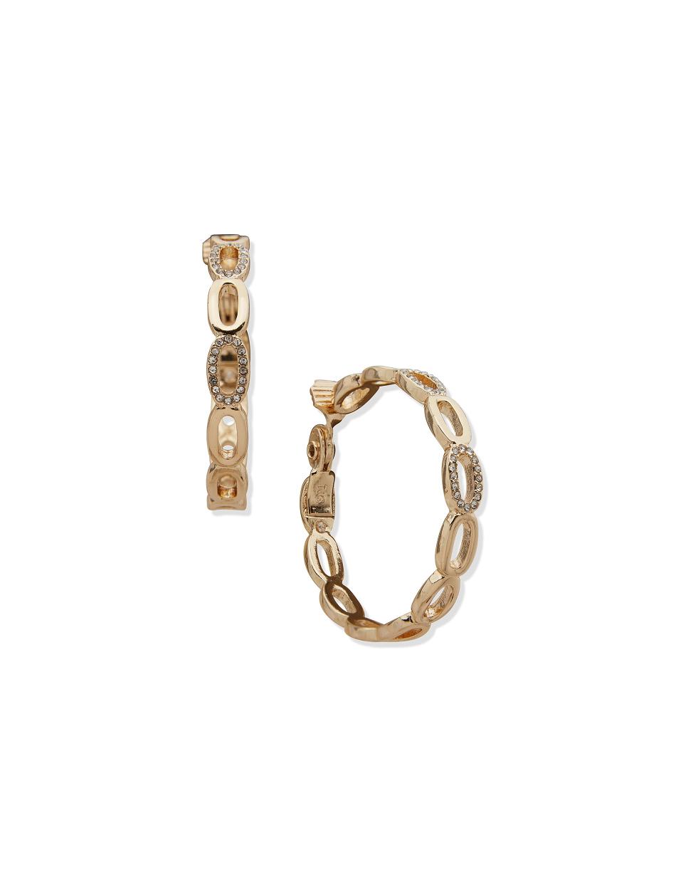 Anne Klein Link Hoop 43mm Hoop Clip øreringe Guld | DKXMI16069