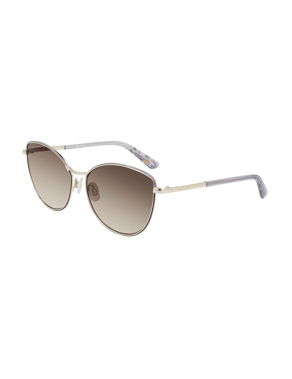 Anne Klein Metal Cat-eye Sunglasses Overdimensioneret Guld | DKDFL94854