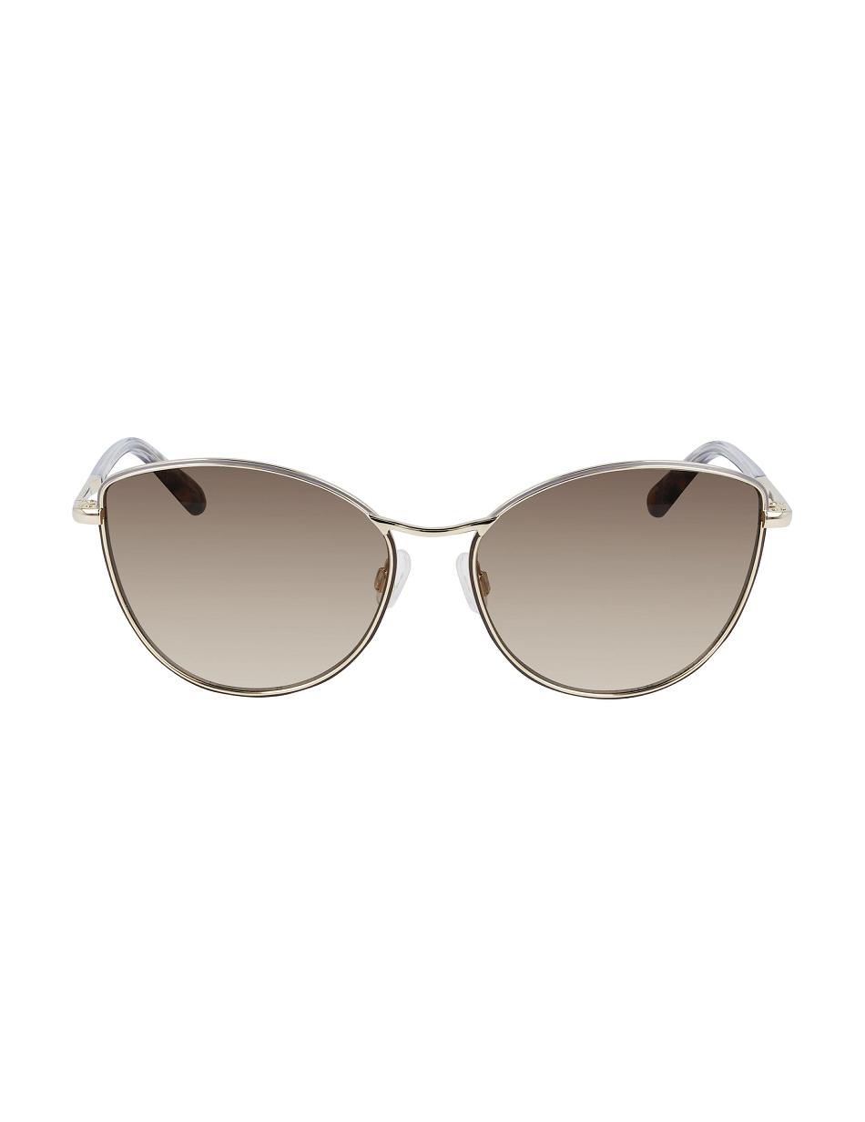 Anne Klein Metal Cat-eye Sunglasses Overdimensioneret Guld | DKDFL94854