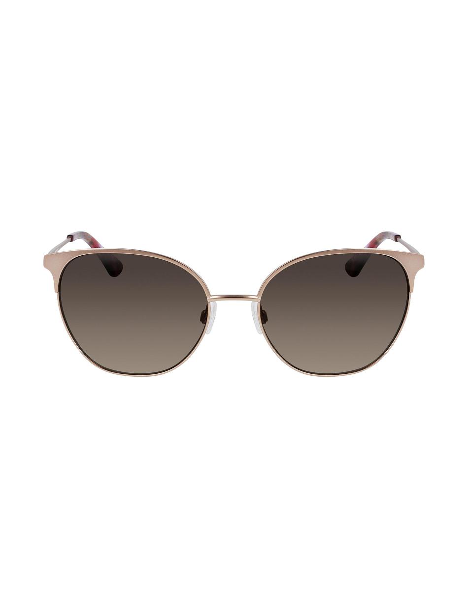 Anne Klein Metal Round Sunglasses Gennemsnitsstørrelse Lyserød Guld | ADKWC79453