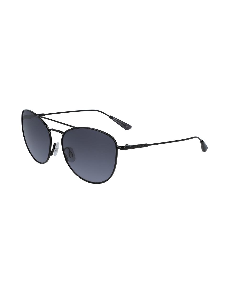 Anne Klein Metal Trendy Aviator Sunglasses Gennemsnitsstørrelse Blå | DDKKV31569