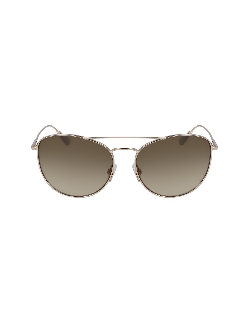 Anne Klein Metal Trendy Aviator Sunglasses Gennemsnitsstørrelse Guld | EDKHC30696