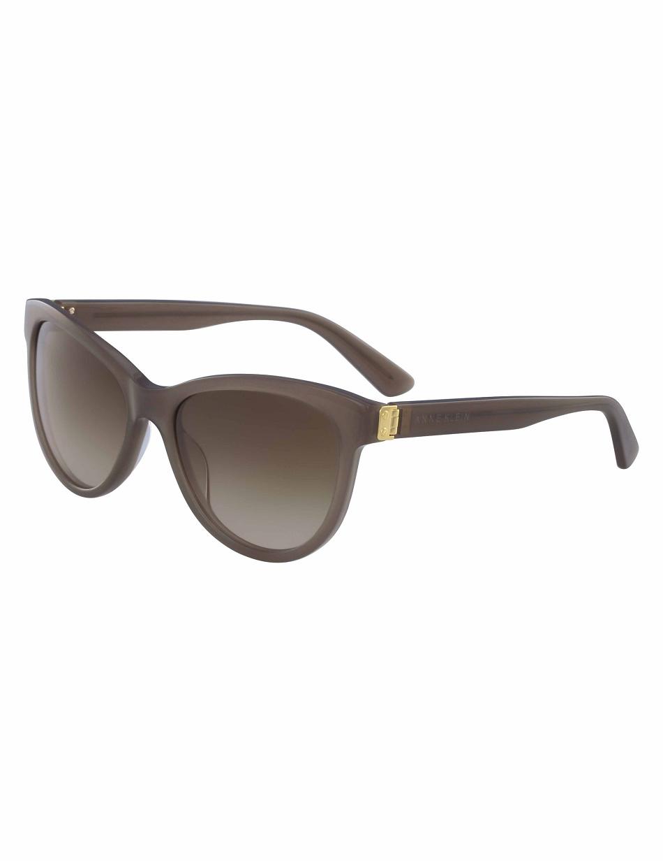 Anne Klein Modern Cat-Eye Sunglasses Gennemsnitsstørrelse Grå Brune | XDKGW11268