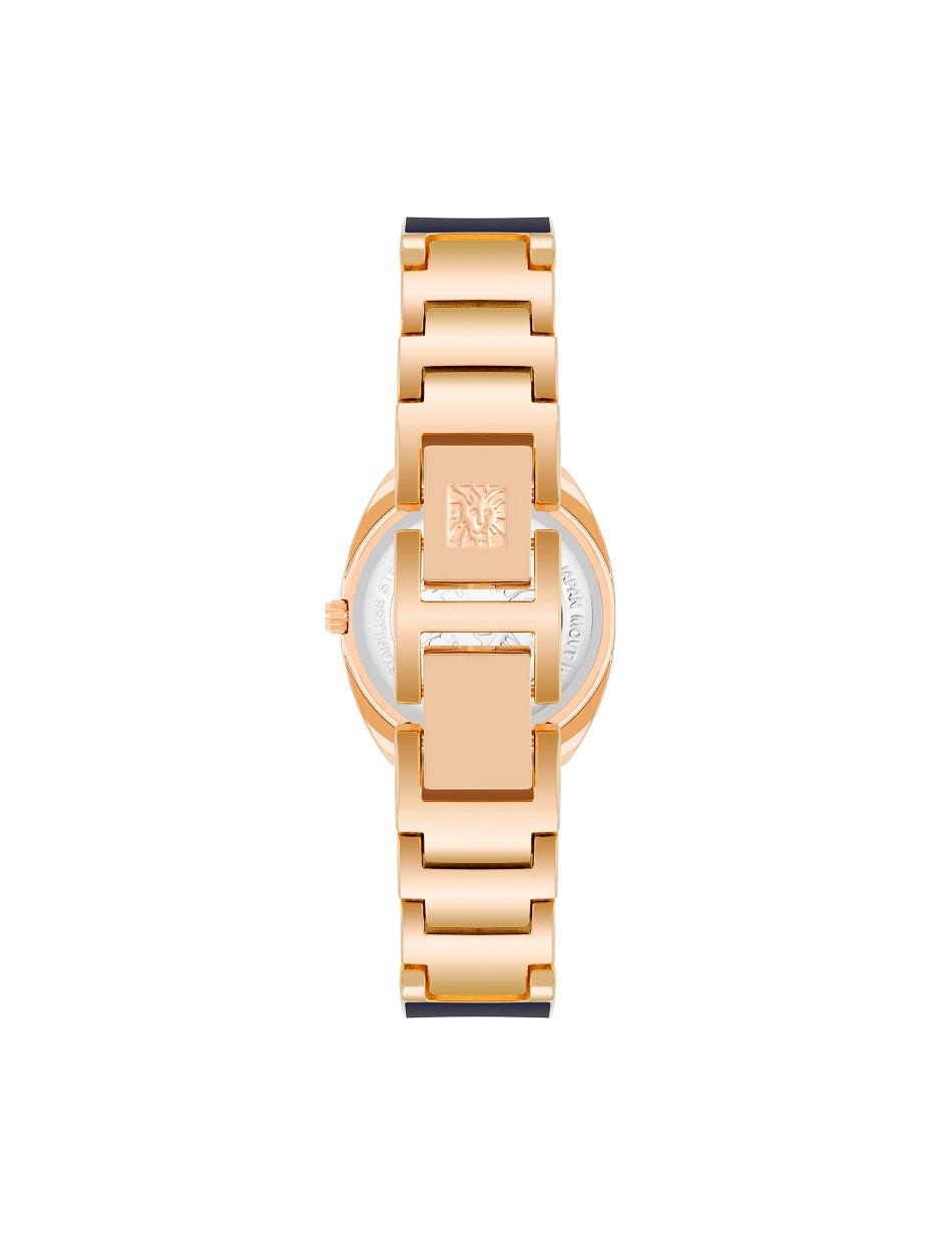 Anne Klein Modern Mother of Pearl Dial Bangle Watch Metaller Mørkeblå | LDKTR87147