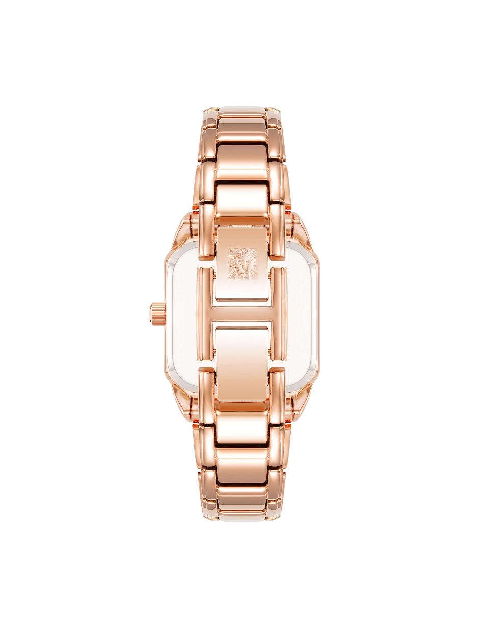 Anne Klein Modern Square Case Watch Metaller Lyserød Guld | QDKWA41508