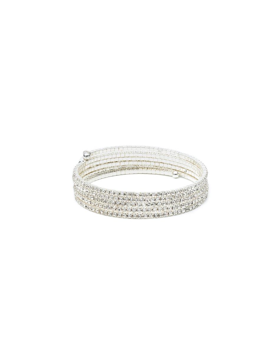 Anne Klein Multi-Row Crystal Coil Armbånd Flerfarvede | DKJKU72316