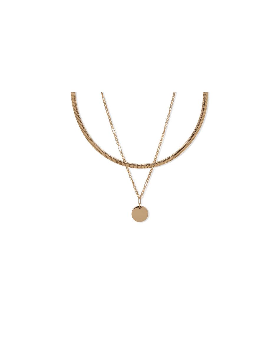 Anne Klein Omega Chain With Coin Pendant Halskæder Guld | ZDKMJ55999