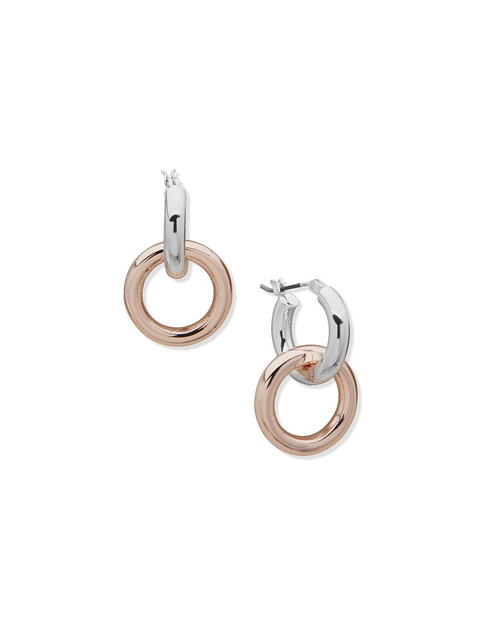 Anne Klein Orbital Hoop Pierced Earring Guld Sølv | SDKNY68326