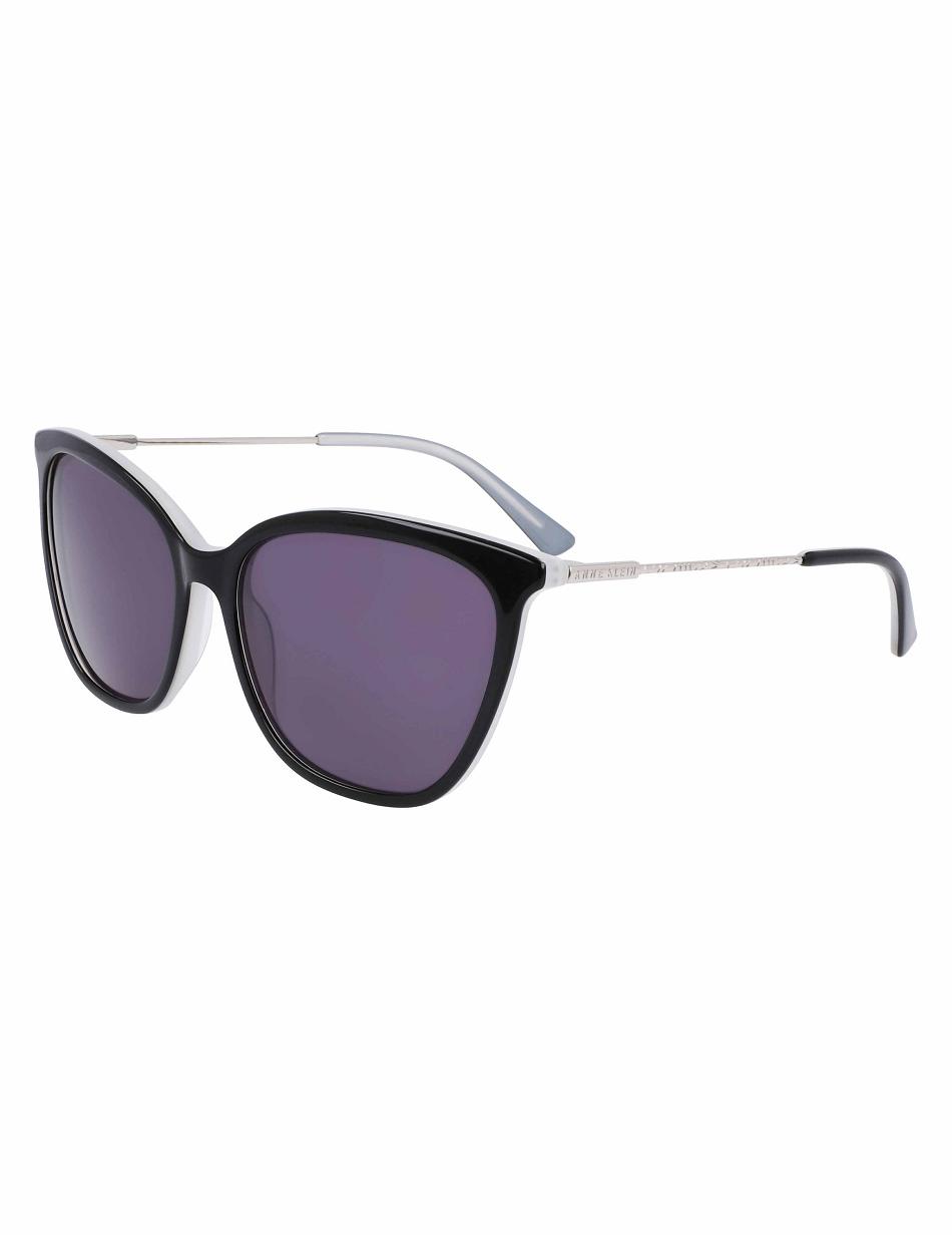 Anne Klein Oversized Sunglasses Firkant Sort | BDKSD51153