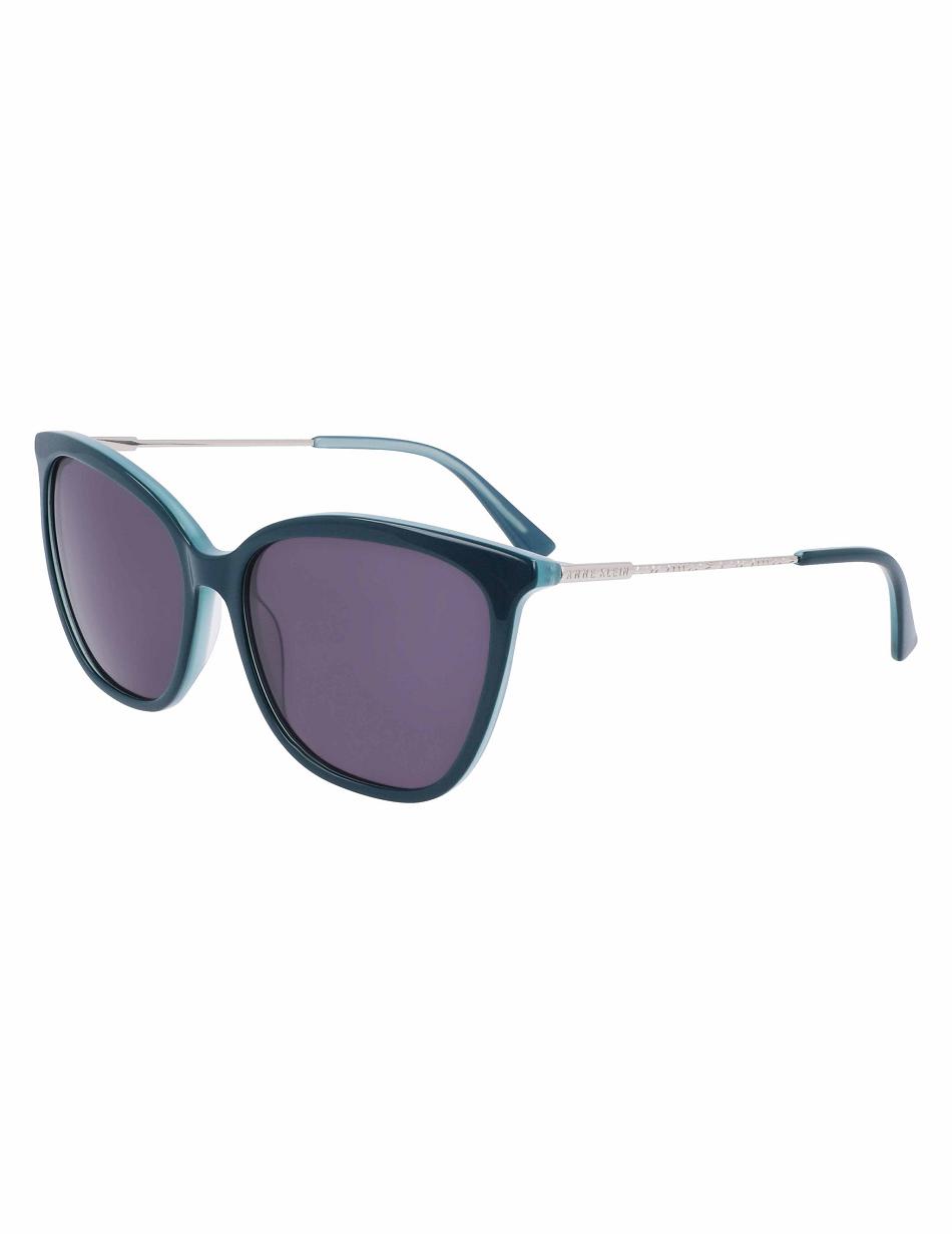 Anne Klein Oversized Sunglasses Firkant Turkis | SDKVO58371