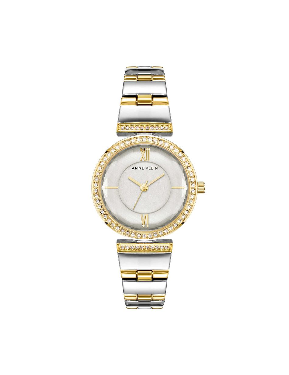 Anne Klein Premium Crystal Bracelet Watch Metaller Sølv Guld | EDKVG48712