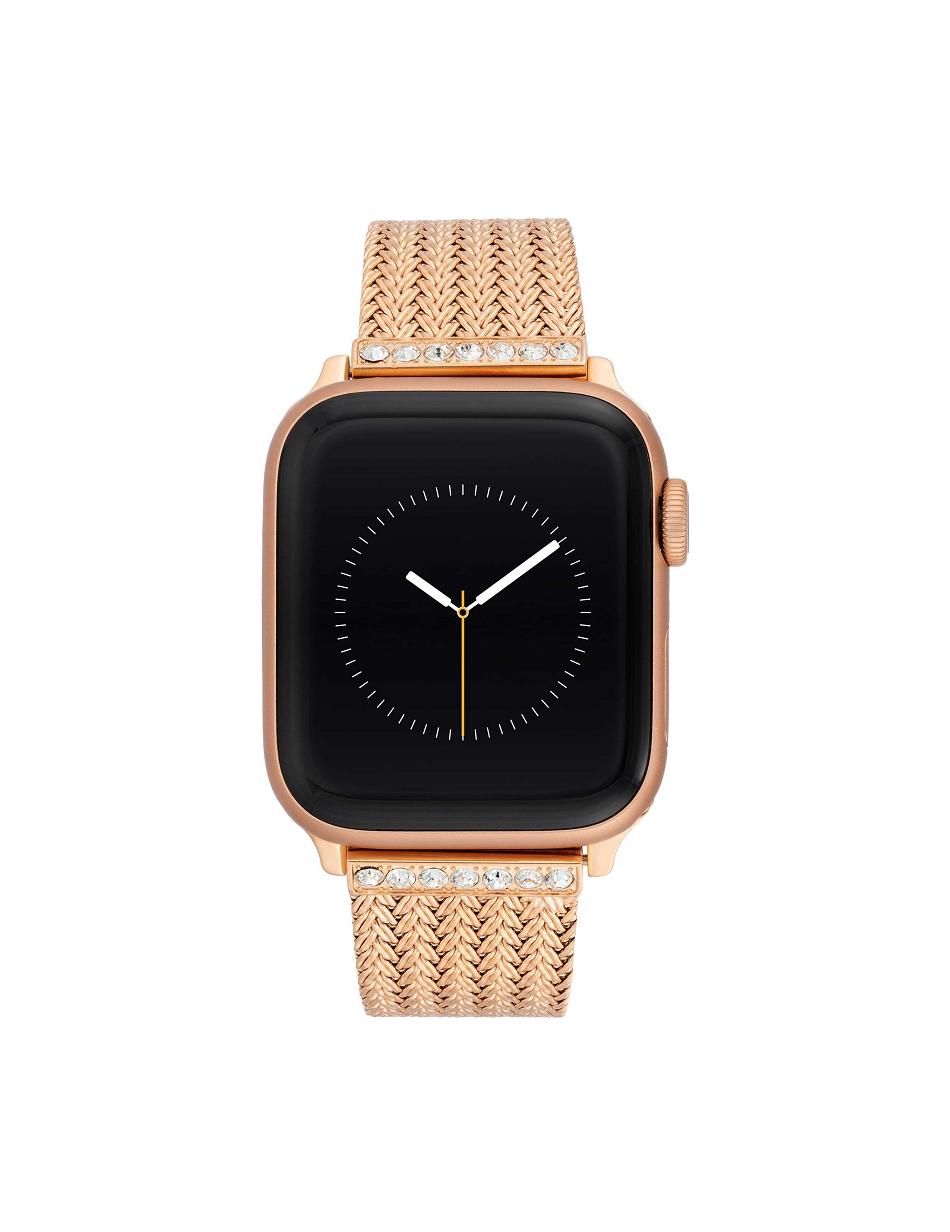 Anne Klein Premium Crystals Mesh Band for Apple Watch® Metaller Lyserød Guld | BDKSO35416