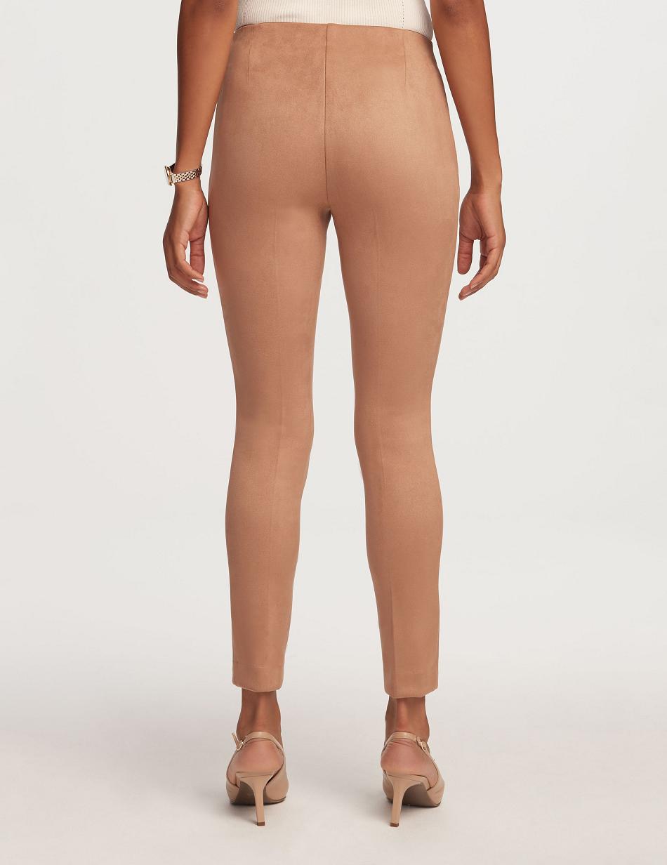 Anne Klein Pull On Hollywood Slim Ankle Pant Underdele Beige | DKCVG12956