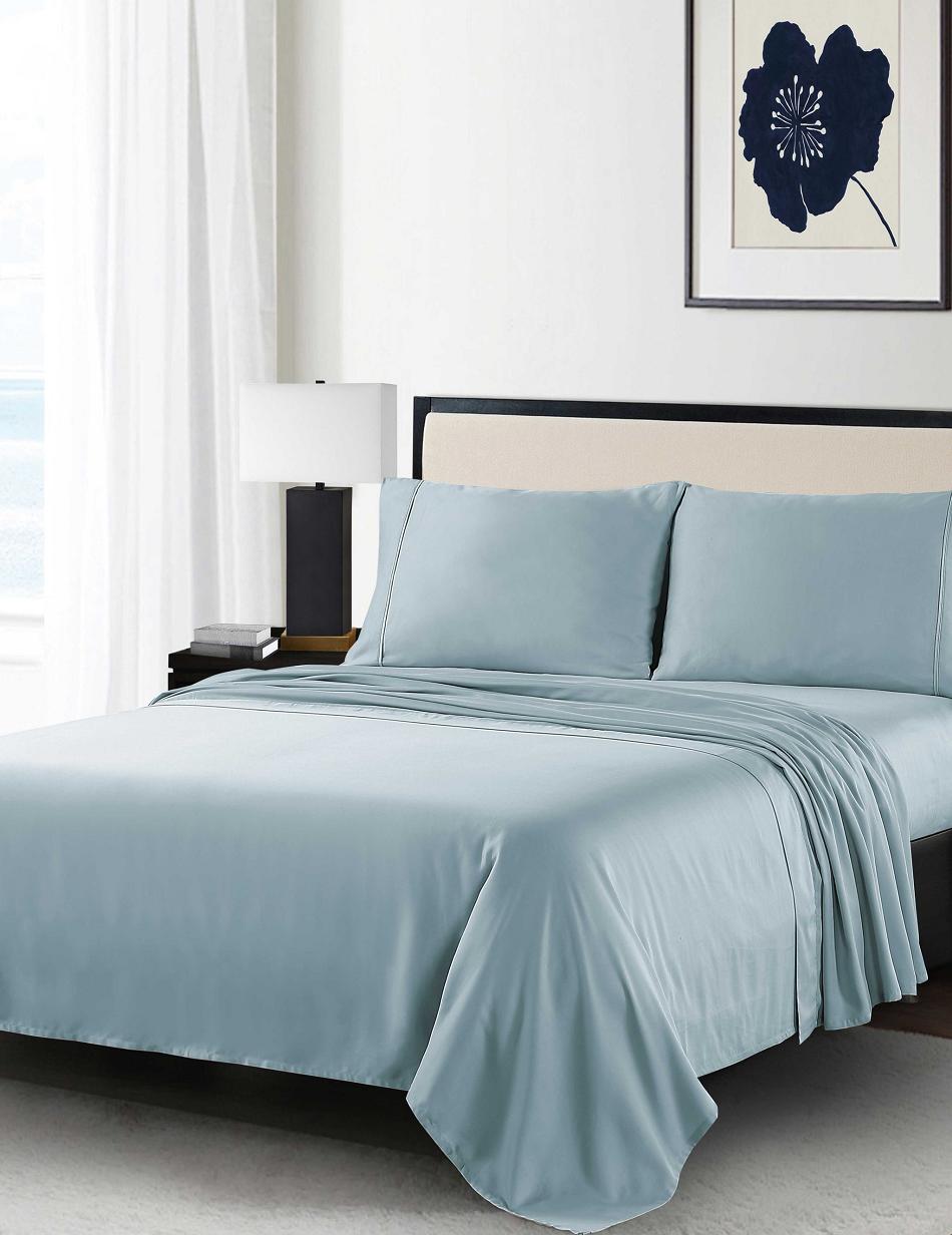 Anne Klein Reverie Anti-Microbial Sheet Set Sengetøj Blå Grå | GDKUC75104