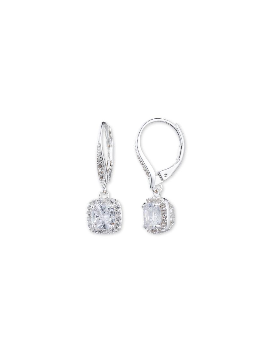 Anne Klein Silver-Tone Cubic Zirconia Drop Earring Sølv | DKCIF35245