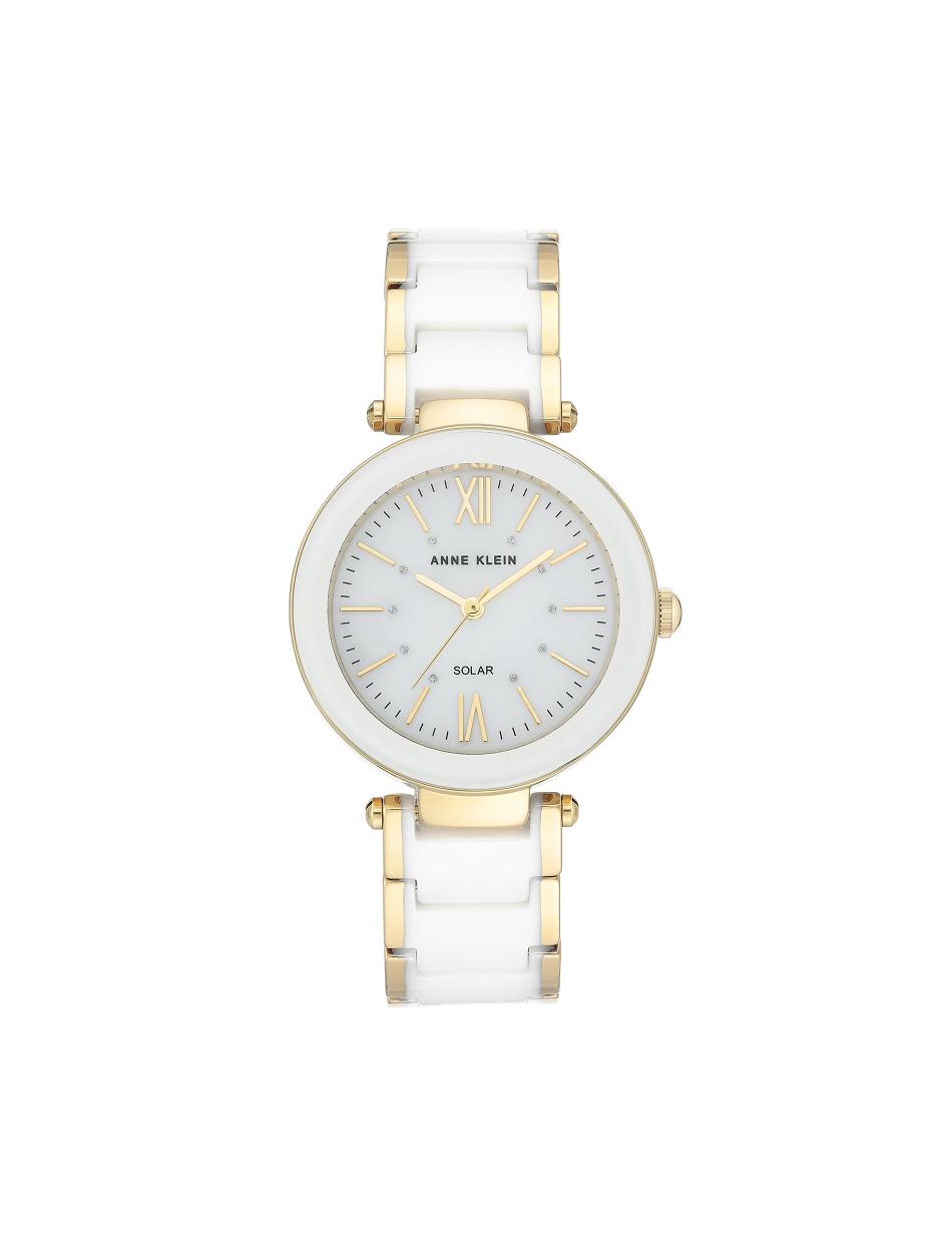 Anne Klein Solar Powered Keramisk Watch Taget i betragtning Hvide | SDKVO98663