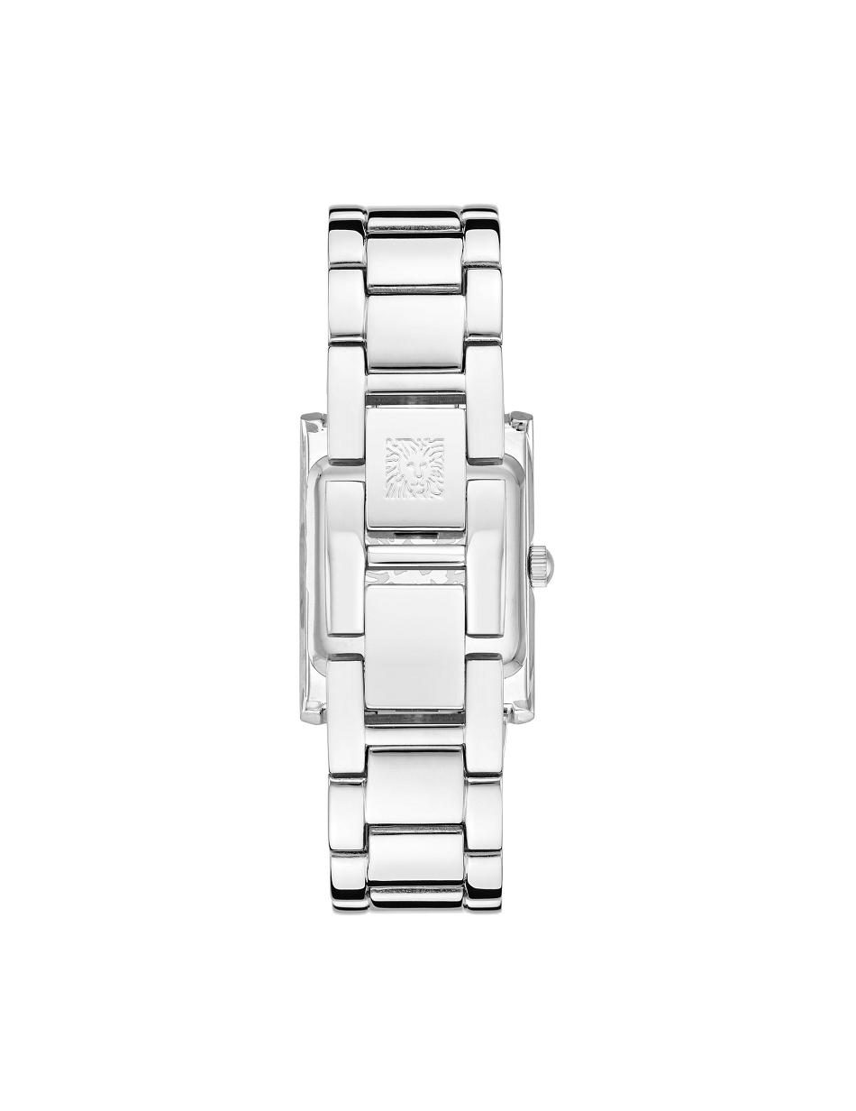 Anne Klein Square Case Bracelet Watch Metaller Sølv Bordeaux | EDKVG50421