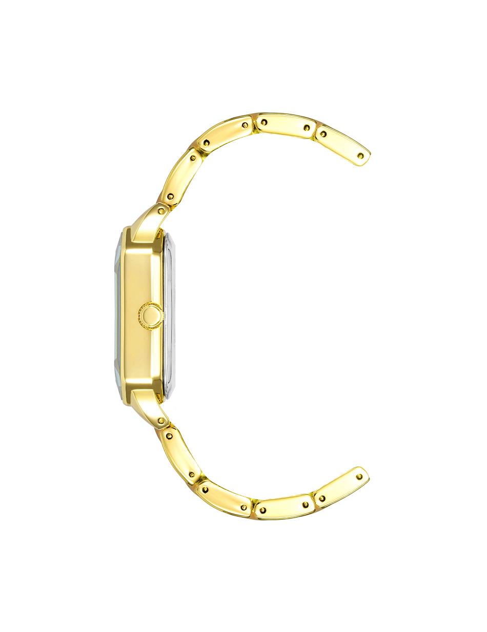 Anne Klein Square Case Resin Link Bracelet Watch Metaller Brune Guld | DKZDE55821