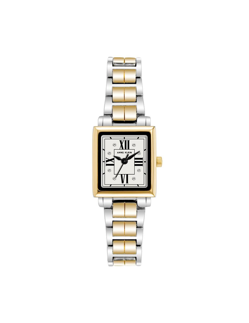 Anne Klein Square Case Two-Tone Bracelet Watch Metaller Sølv Guld | FDKUI11217