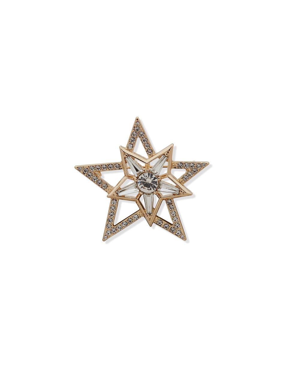 Anne Klein Star Crystal Pin in Gift Box Brocher Guld | TDKPQ23548