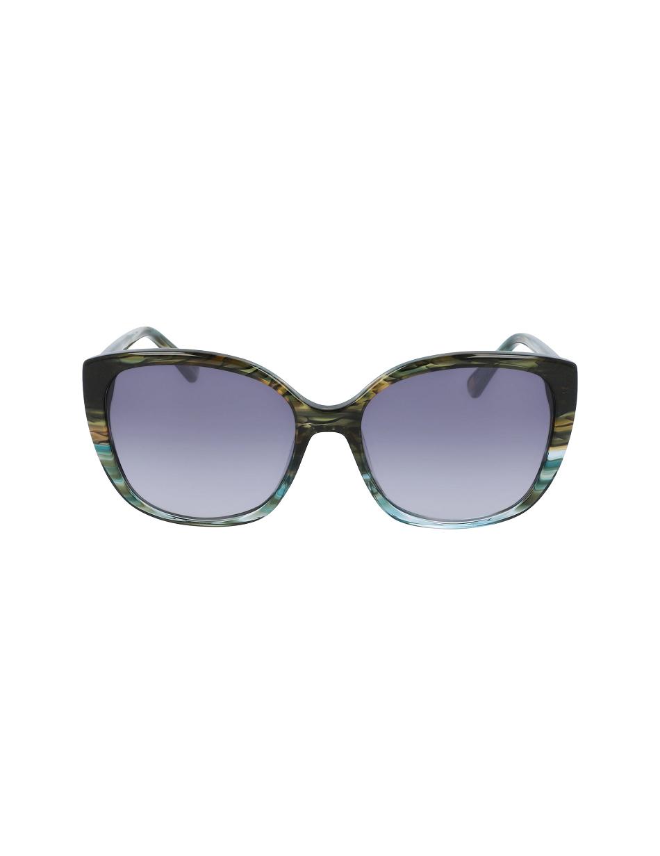 Anne Klein Teal Animal Horn Sunglasses Firkant Turkis | TDKWZ95940