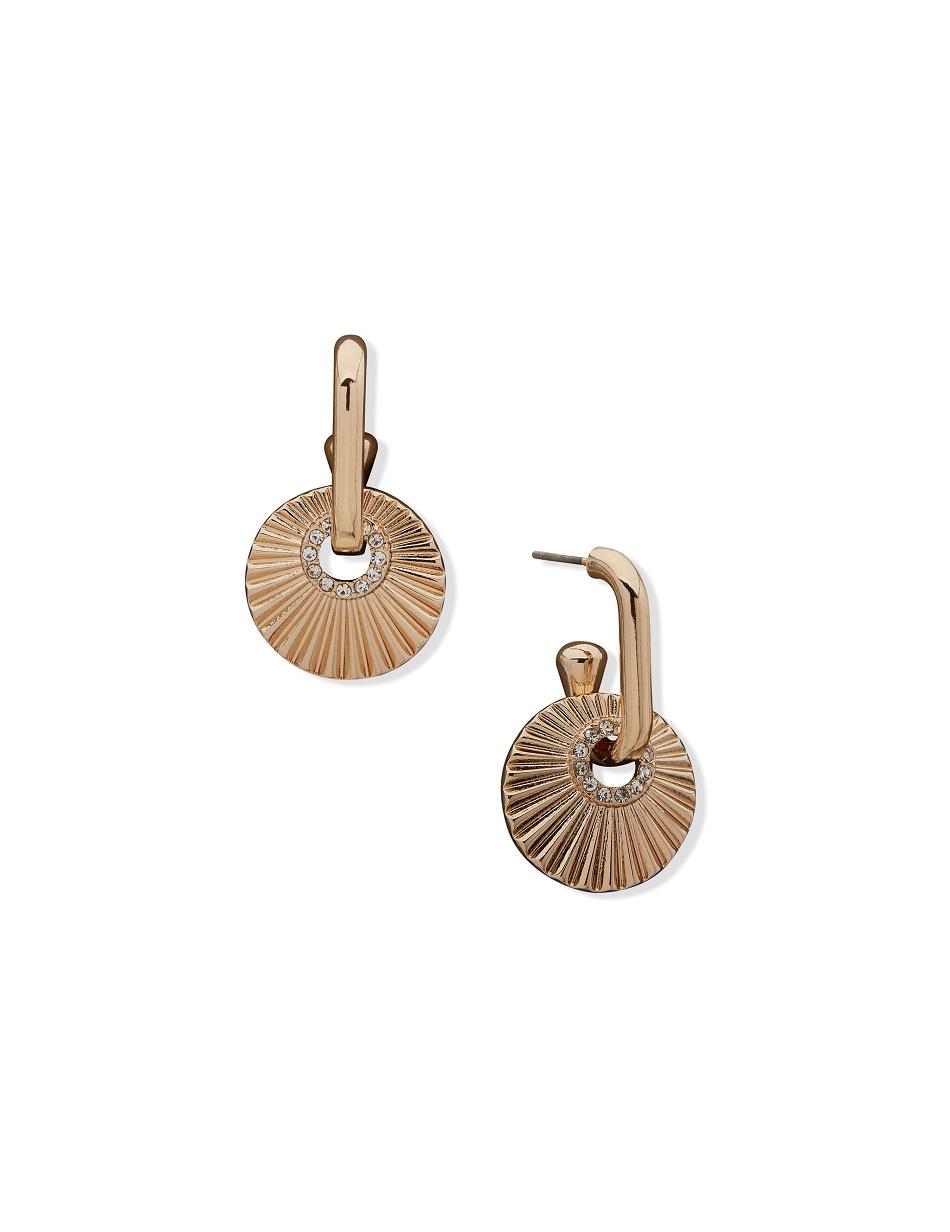 Anne Klein Texture Orbital Drop Earring Guld | DKJKU82677