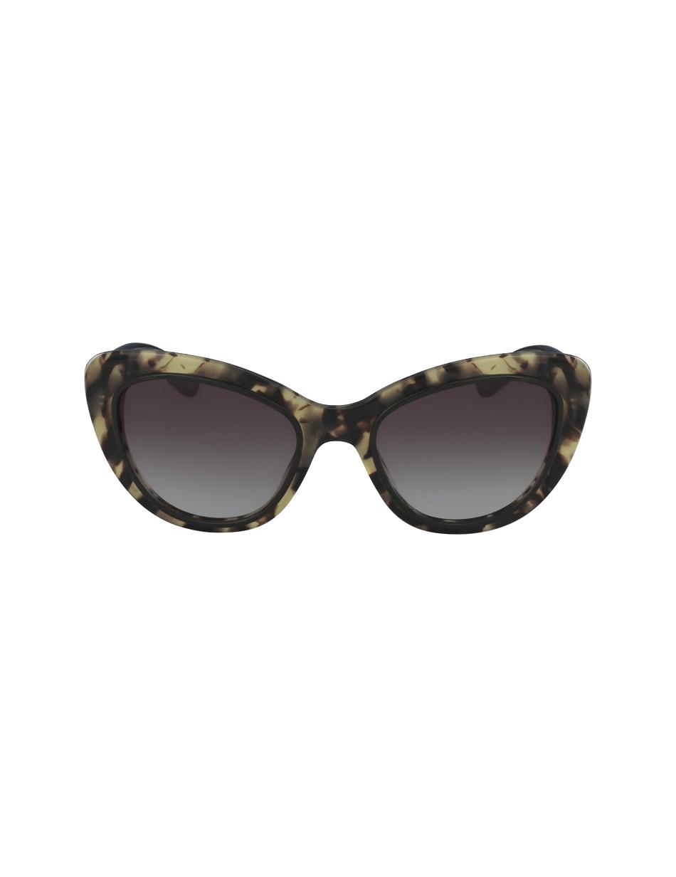 Anne Klein Tortoise Two-Tone Cat-eye Sunglasses Smal størrelse Sort | LDKTR75018