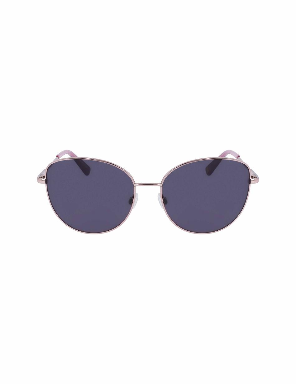 Anne Klein Trendy Round Sunglasses Best Bestsellere Lyserød Guld | DKJKU47822