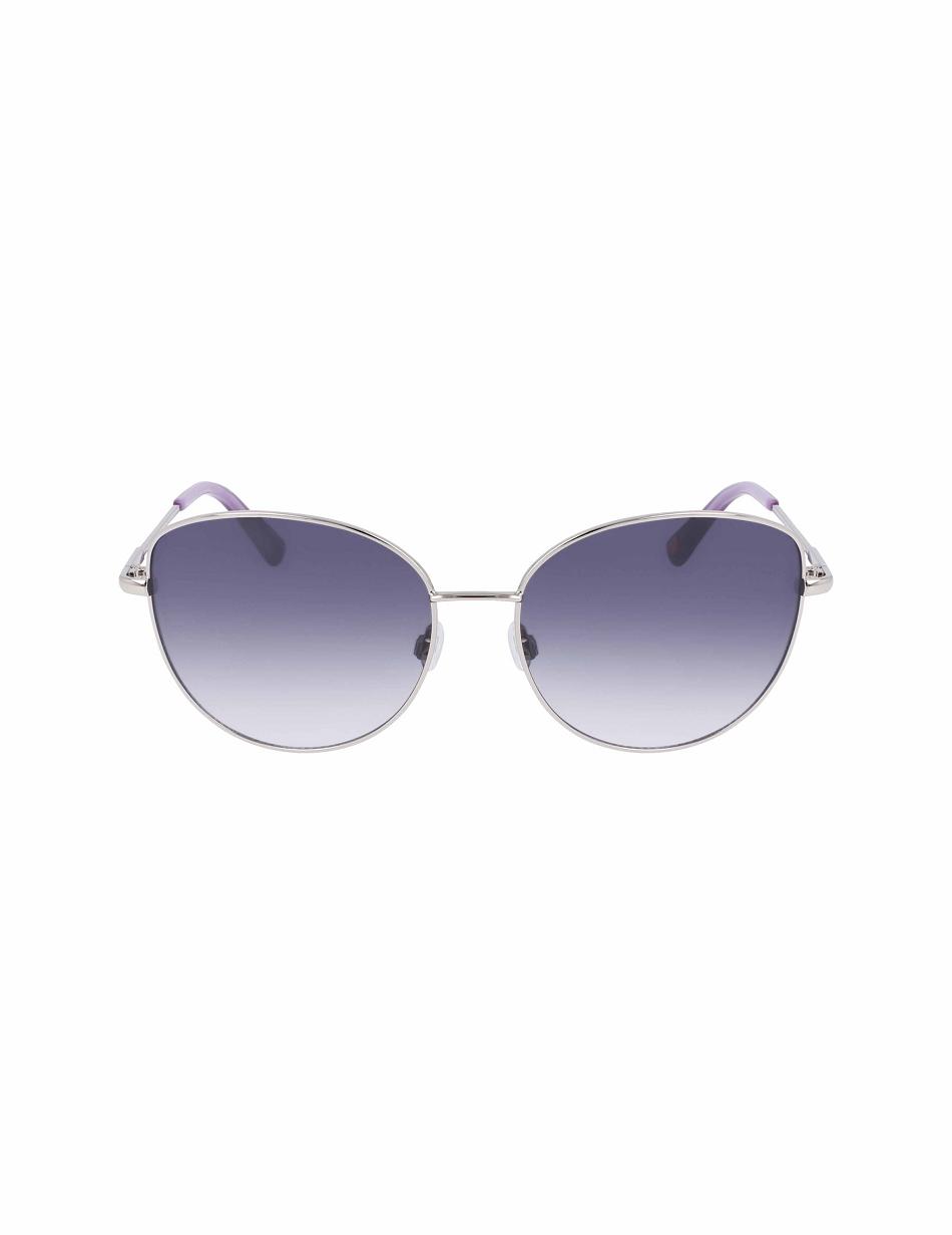 Anne Klein Trendy Sunglasses Rund Sølv | TDKWZ27603