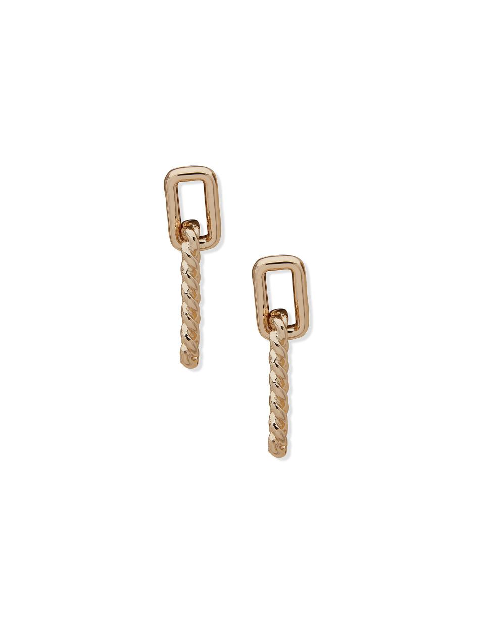 Anne Klein Twist Drop Earring Guld | SDKNY22268