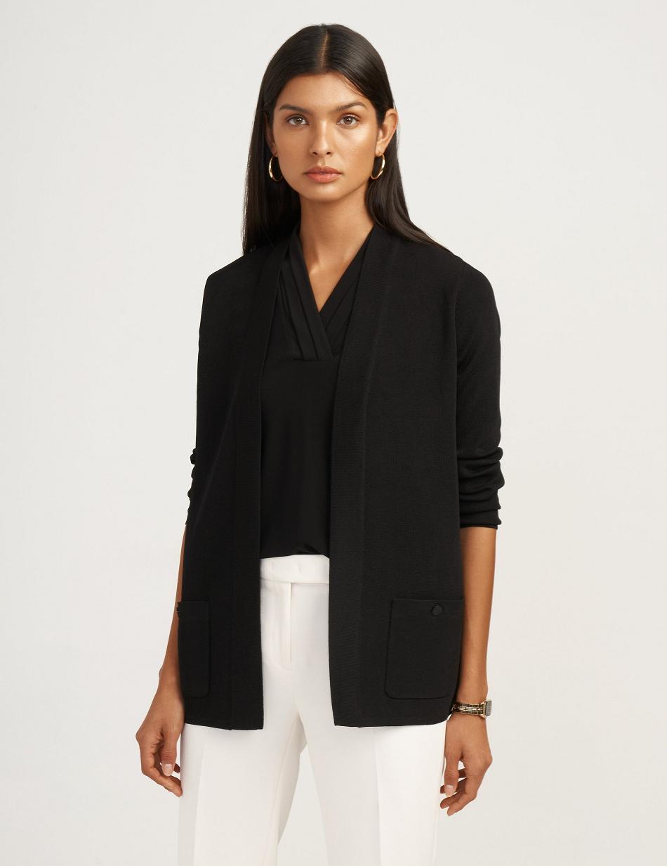 Anne Klein Two Pocket Malibu Cardigan Best Bestsellere Sort | DKJZR23245