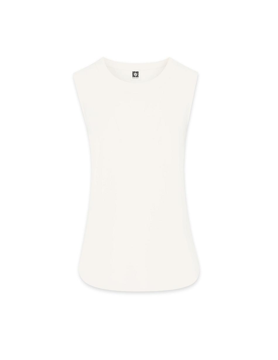 Anne Klein U-Neck Uden Ærmer Shell Best Bestsellere Hvide | DDKVO25605