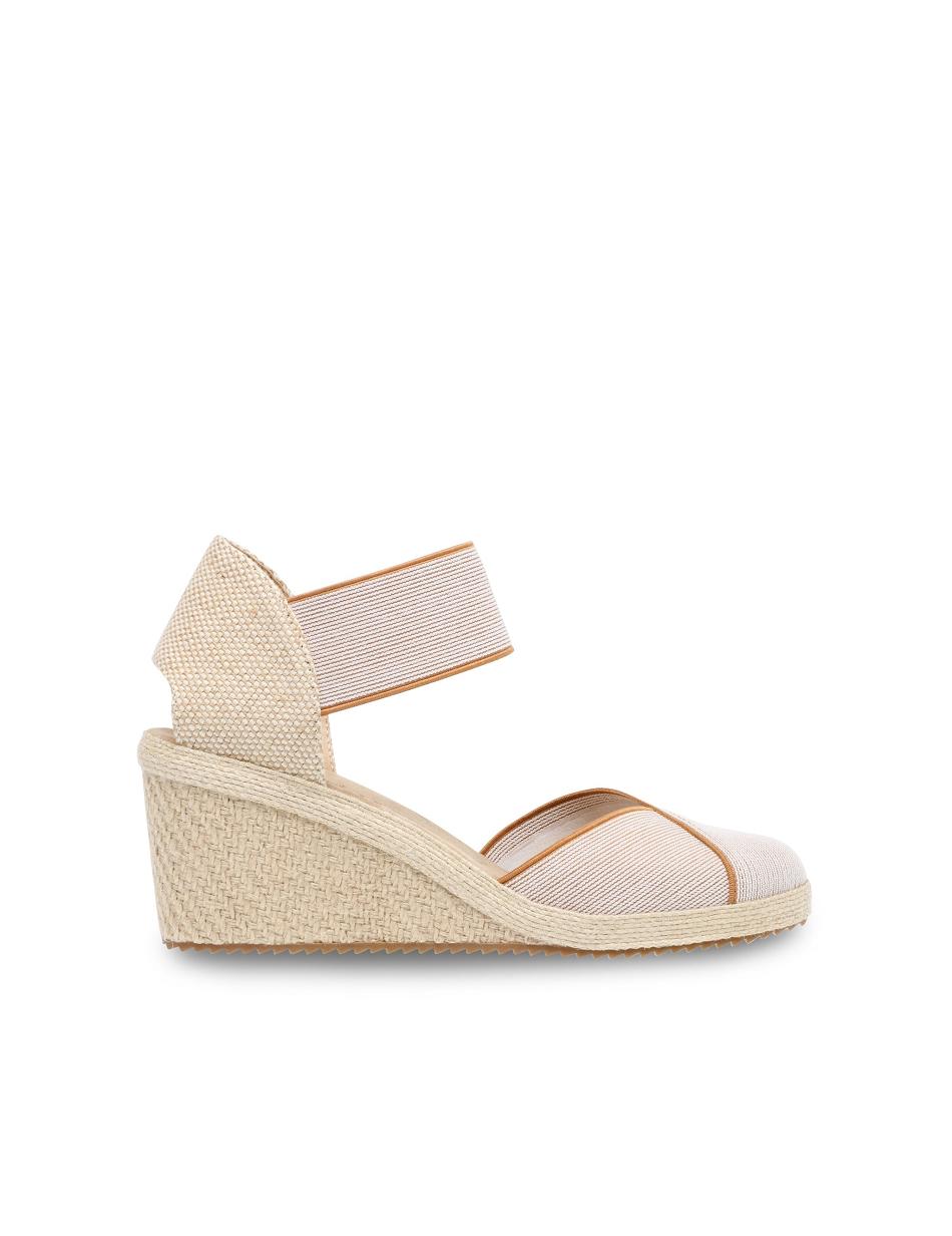 Anne Klein Zoey Round Tå Espadrilles Kilehæl Sko Beige | DKDFL19591