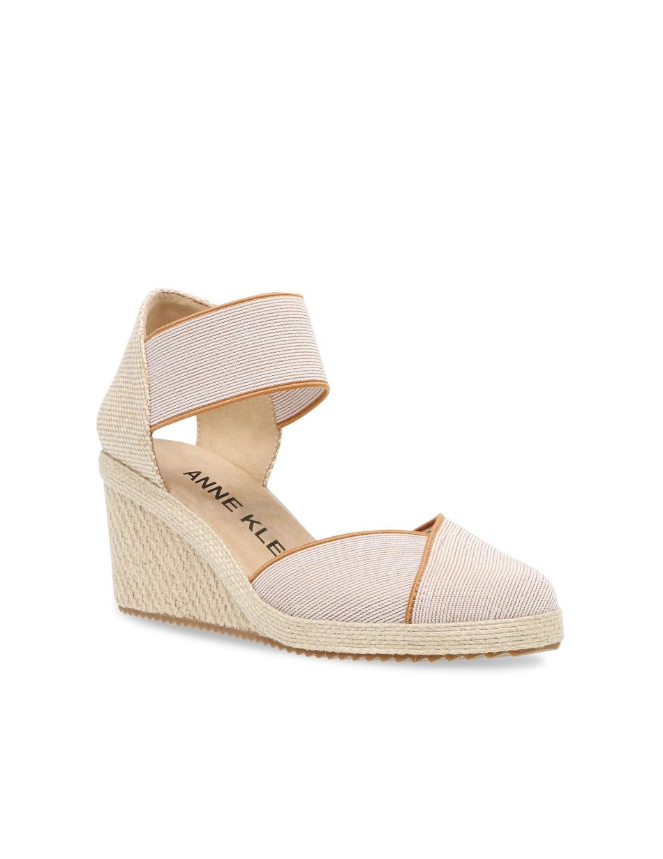 Anne Klein Zoey Round Tå Espadrilles Kilehæl Sko Beige | DKDFL19591